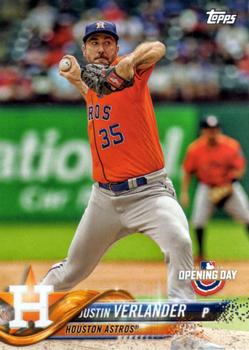 2018 Topps Opening Day #52 Justin Verlander Front