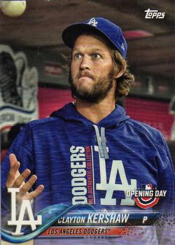 2018 Topps Opening Day #1 Clayton Kershaw Front