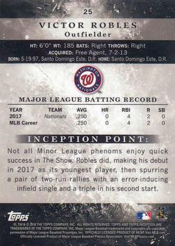 2018 Topps Inception #25 Victor Robles Back