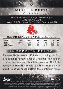 2018 Topps Inception #90 Mookie Betts Back