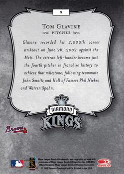 2003 Donruss #9 Tom Glavine Back
