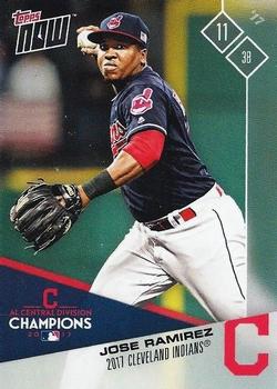 2017 Topps Now Postseason Cleveland Indians #PS-36 Jose Ramirez Front