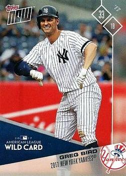2017 Topps Now Postseason New York Yankees #PS-80 Greg Bird Front