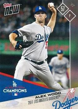 2017 Topps Now Postseason Los Angeles Dodgers #PS-17 Alex Wood Front