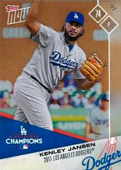 2017 Topps Now Postseason Los Angeles Dodgers #PS-27 Kenley Jansen Front