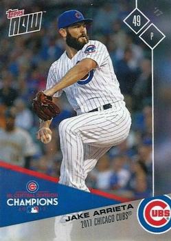 2017 Topps Now Postseason Chicago Cubs #PS-109 Jake Arrieta Front
