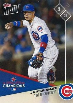 2017 Topps Now Postseason Chicago Cubs #PS-110 Javier Baez Front