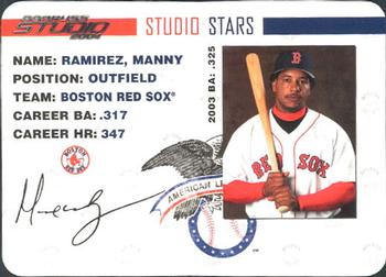 2004 Donruss Studio - Stars #SS-33 Manny Ramirez Front