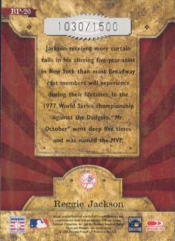 2004 Donruss Throwback Threads - Blast From the Past #BP-20 Reggie Jackson Back