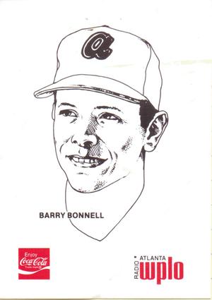 1978 Coca-Cola Atlanta Braves #NNO Barry Bonnell Front