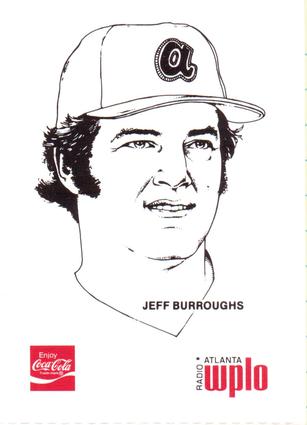 1978 Coca-Cola Atlanta Braves #NNO Jeff Burroughs Front
