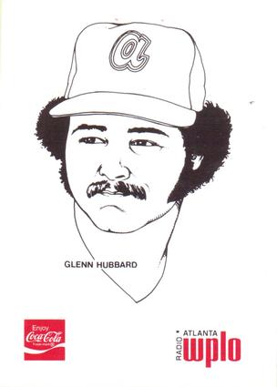 1978 Coca-Cola Atlanta Braves #NNO Glenn Hubbard Front