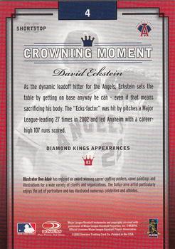 2003 Donruss Diamond Kings #4 David Eckstein Back