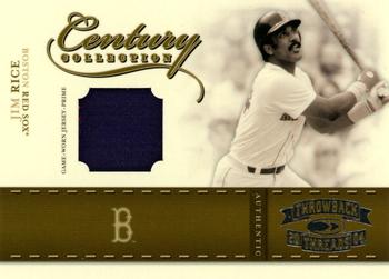 2004 Donruss Throwback Threads - Century Collection Material Prime #CC-38 Jim Rice Front