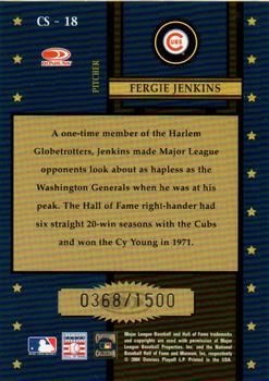 2004 Donruss Throwback Threads - Century Stars #CS-18 Fergie Jenkins Back