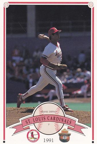 1991 St. Louis Cardinals Smokey #NNO Frank DiPino Front