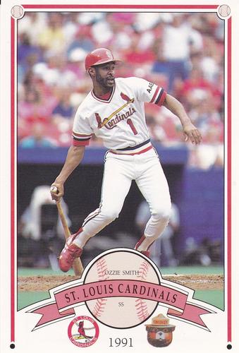 1991 St. Louis Cardinals Smokey #NNO Ozzie Smith Front