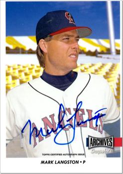 2017 Topps Archives Snapshots - Autographs #AS-ML Mark Langston Front
