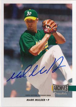 2017 Topps Archives Snapshots - Autographs #AS-MM Mark Mulder Front