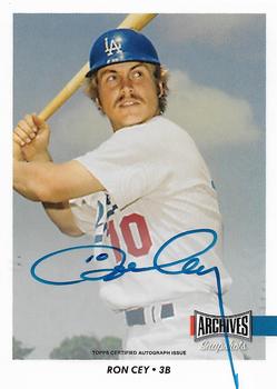 2017 Topps Archives Snapshots - Autographs #AS-RC Ron Cey Front