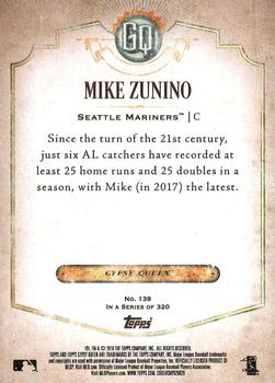 2018 Topps Gypsy Queen #139 Mike Zunino Back