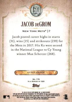 2018 Topps Gypsy Queen #176 Jacob deGrom Back