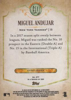 2018 Topps Gypsy Queen #277 Miguel Andujar Back