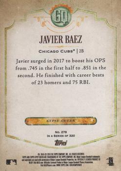 2018 Topps Gypsy Queen #278 Javier Baez Back