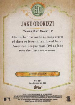 2018 Topps Gypsy Queen #284 Jake Odorizzi Back