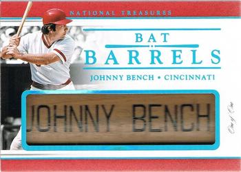 2017 Panini National Treasures - Bat Barrels #BB-JB Johnny Bench Front