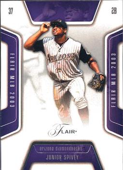 2003 Flair #3 Junior Spivey Front