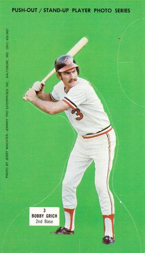 1973 Johnny Pro Baltimore Orioles #NNO Bobby Grich Front