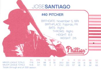 2002 Acme/Nabisco Philadelphia Phillies #NNO Jose Santiago Back