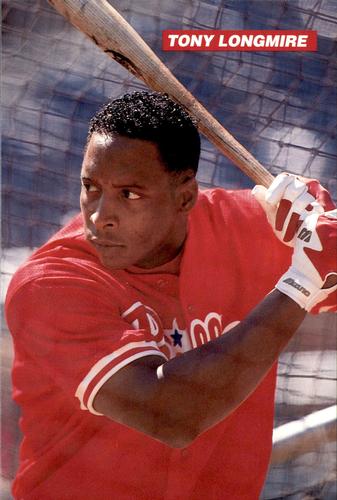 1995 Philadelphia Phillies Photocards #NNO Tony Longmire Front