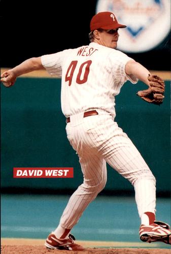 1995 Philadelphia Phillies Photocards #NNO David West Front