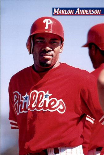 1999 Philadelphia Phillies Photocards #NNO Marlon Anderson Front