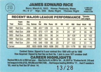 2004 Donruss Timelines - Recollection Collection #213 Jim Rice Back
