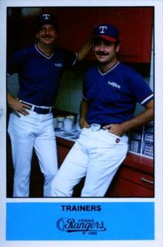 1985 Performance Printing Texas Rangers #NNO Bill Ziegler / Danny Wheat Front