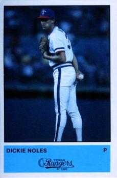 1985 Performance Printing Texas Rangers #NNO Dickie Noles Front