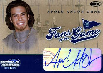 2004 Donruss World Series - Fans of the Game Autographs #3 Apolo Anton Ohno Front