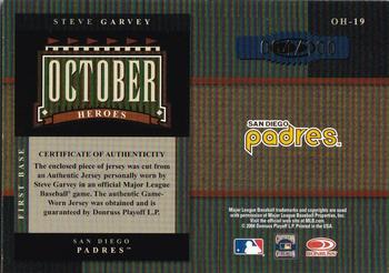 2004 Donruss World Series - October Heroes Material #OH-19 Steve Garvey Back