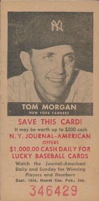 1954 New York Journal-American #NNO Tom Morgan Front
