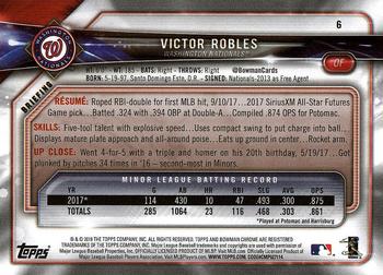 2018 Bowman #6 Victor Robles Back