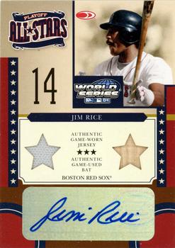 2004 Donruss World Series - Playoff All-Stars Signature Material 2 #PAS-15 Jim Rice Front