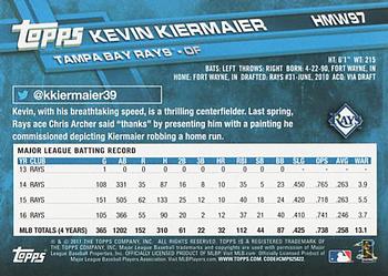 2017 Topps Holiday #HMW97 Kevin Kiermaier Back