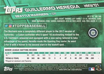 2017 Topps Holiday #HMW101 Guillermo Heredia Back