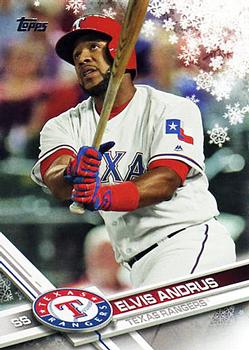 2017 Topps Holiday #HMW118 Elvis Andrus Front