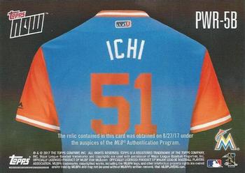 2017 Topps Now Players Weekend - Relics #PWR-5B Ichiro Suzuki Back