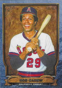 2017 Topps Gallery - Hall of Fame Gallery Blue #HOF-21 Rod Carew Front
