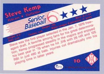 1990 Pacific Senior League - Glossy #10 Steve Kemp Back